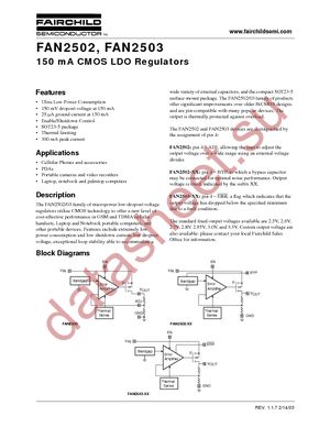 FAN2503S25X datasheet  